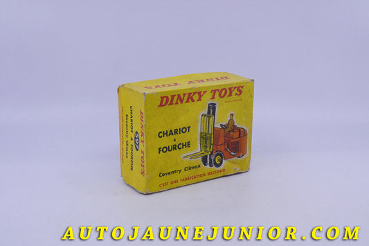 Le Dinky Toys Coventry Climax Chariot à Fourche est en vente sur Auto Jaune Junior ! Découvrez nos collections de diecast Dinky-Toys, Corgi, Corgi-Toys, Solido, Norev… AutoJaune Junior ; Retrouvez AutoJauneJunior au magasin AutoJaune Paris, ouvert en 1984 par Vincent Espinasse.