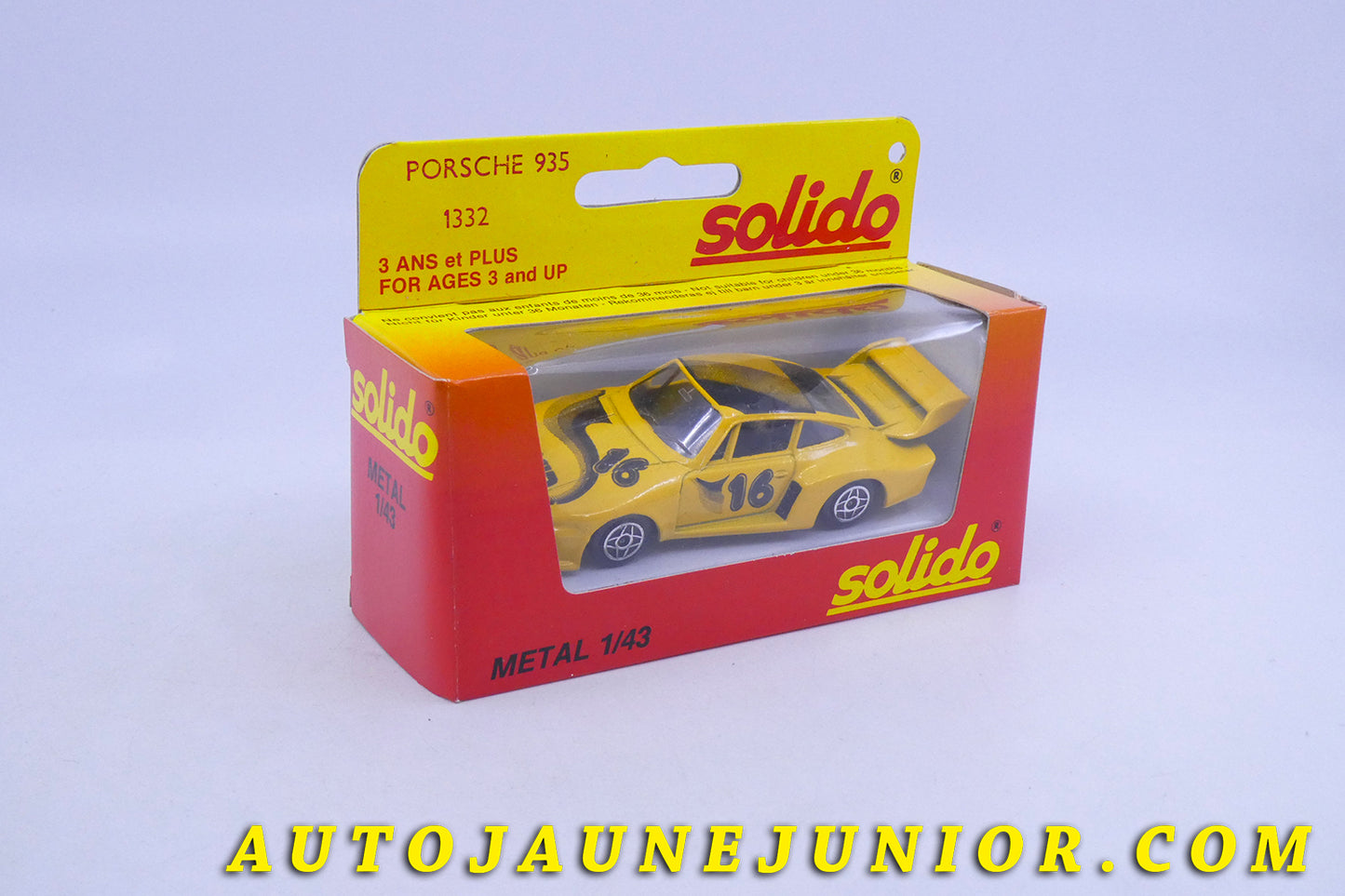 Le Solido Porsche 935 est en vente sur Auto Jaune Junior ! Découvrez nos collections de diecast Dinky-Toys, Corgi, Corgi-Toys, Solido, Norev… AutoJaune Junior ; Retrouvez AutoJauneJunior au magasin AutoJaune Paris, ouvert en 1984 par Vincent Espinasse.