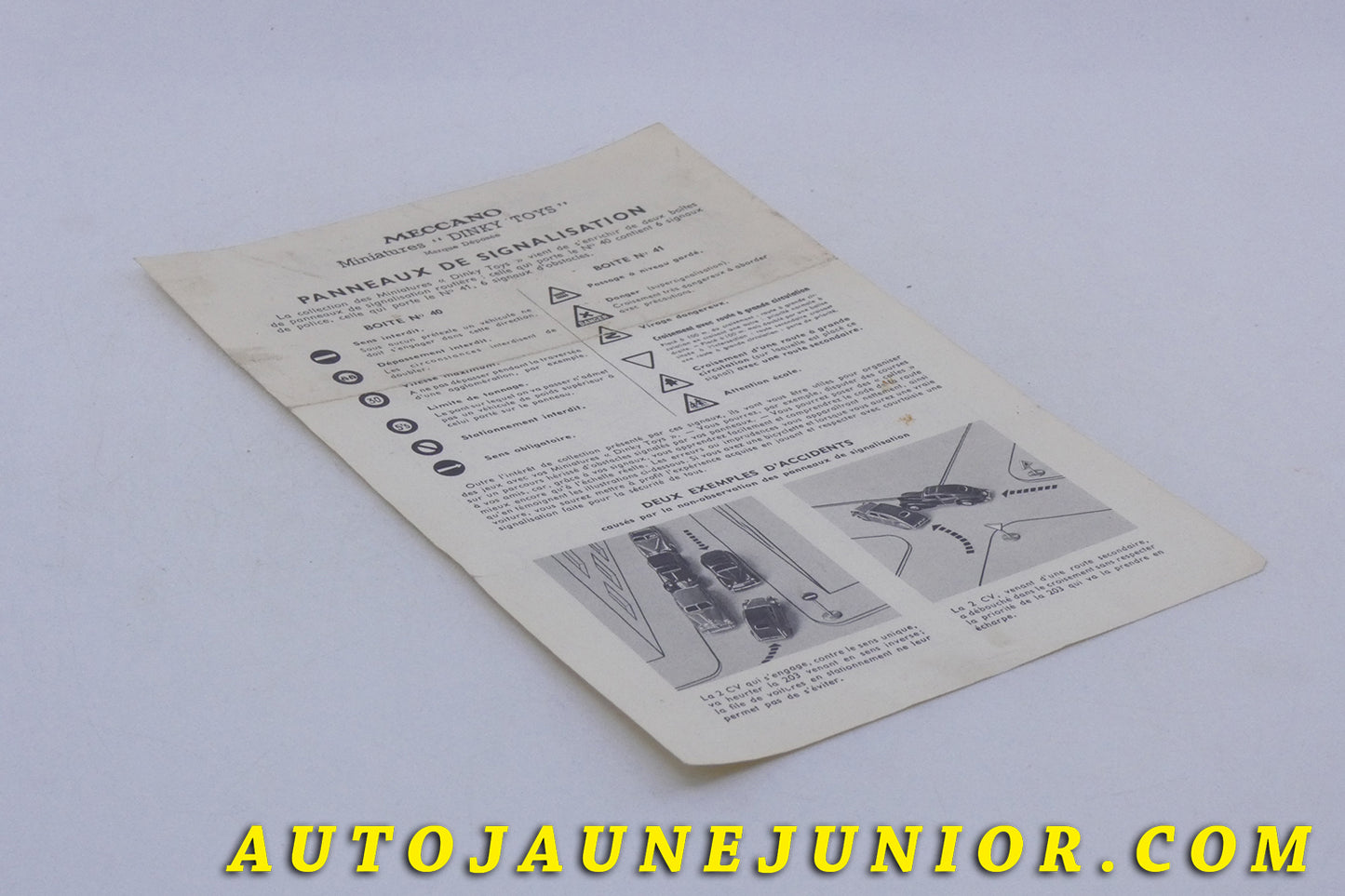 #1697 - Dinky Toys - Document - Initialization to signaling