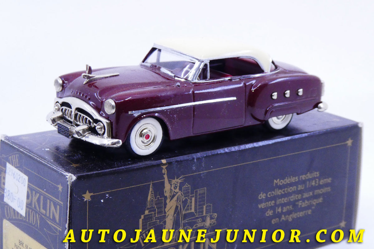 Le #2410 - Brooklin - Packard - Mayfair - 1951 (Permission of the Studebacker National Museum) est en vente sur Auto Jaune Junior ! Découvrez nos collections de diecast Dinky-Toys, Corgi, Corgi-Toys, Solido, Norev… Découvrez notre magasin physique , AutoJaune Paris, ouvert en 1984 par Vincent Espinasse. 41 rue Cavendish, 75019 Paris. Tel : 01 42 40 61 23. Ouvert les mardi et vendredi de 13h à 19h.