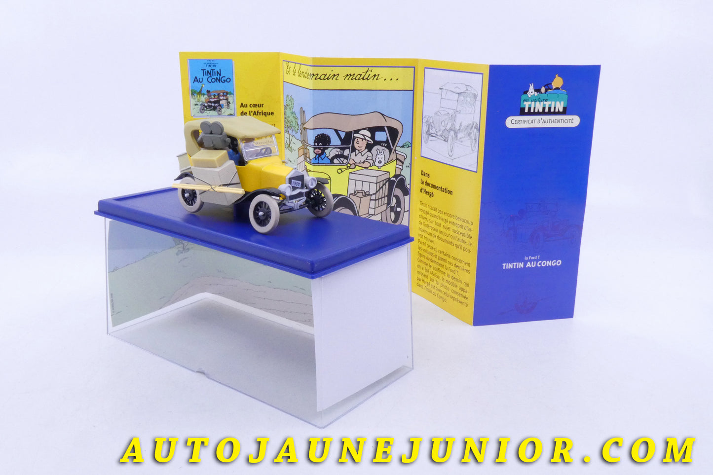 Le Atlas Ford T - Tintin au congo est en vente sur Auto Jaune Junior ! Découvrez nos collections de diecast Dinky-Toys, Corgi, Corgi-Toys, Solido, Norev… AutoJaune Junior ; Retrouvez AutoJauneJunior au magasin AutoJaune Paris, ouvert en 1984 par Vincent Espinasse.