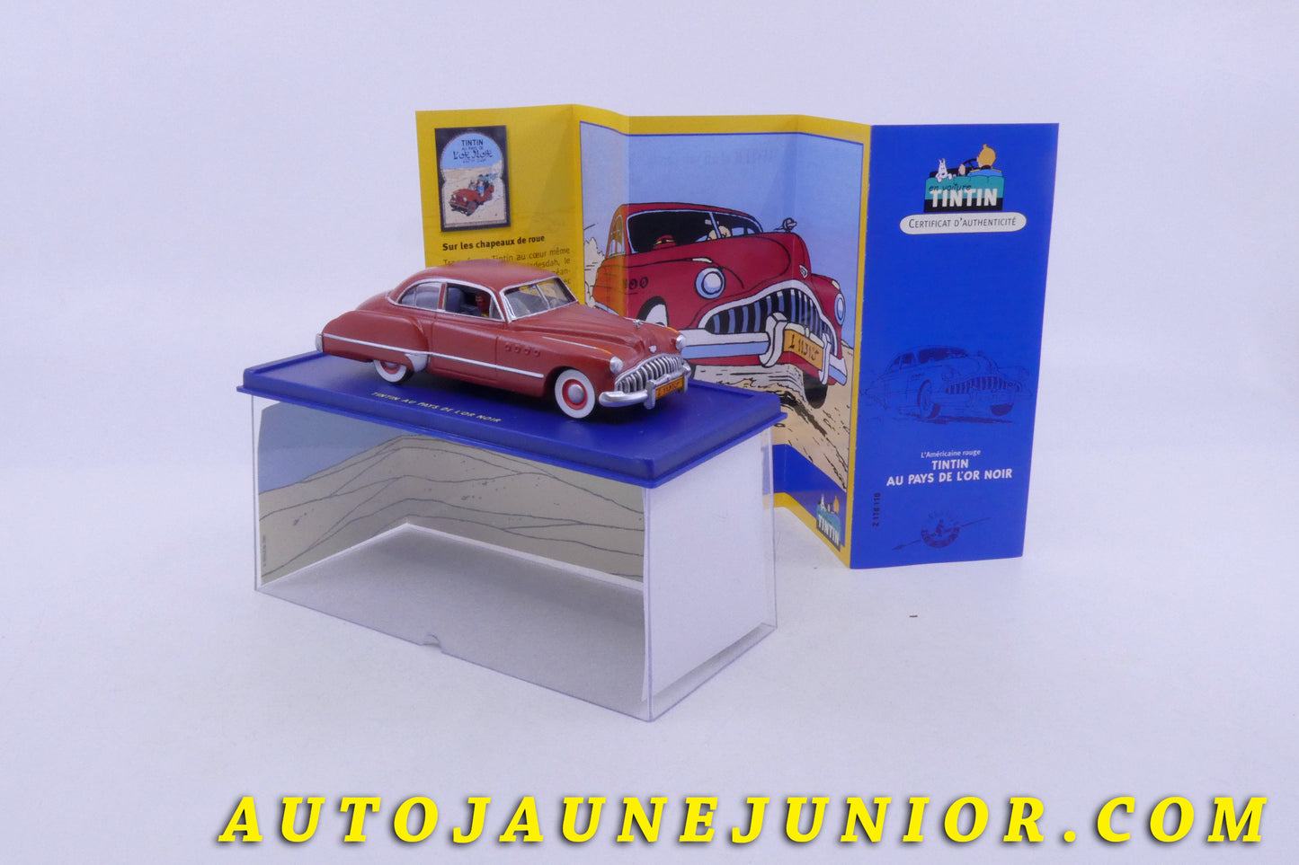 Le Atlas Buick Coupé - Tintin au pays de l'or noir est en vente sur Auto Jaune Junior ! Découvrez nos collections de diecast Dinky-Toys, Corgi, Corgi-Toys, Solido, Norev… AutoJaune Junior ; Retrouvez AutoJauneJunior au magasin AutoJaune Paris, ouvert en 1984 par Vincent Espinasse.