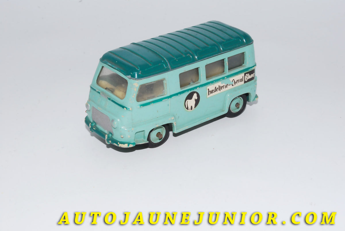 Le #4189 - C-I-J - Renault - Estafette microcar Hostellerie du cheval blanc est en vente sur Auto Jaune Junior ! Découvrez nos collections de diecast Dinky-Toys, Corgi, Corgi-Toys, Solido, Norev… Découvrez notre magasin physique , AutoJaune Paris, ouvert en 1984 par Vincent Espinasse. 41 rue Cavendish, 75019 Paris. Tel : 01 42 40 61 23. Ouvert les mardi et vendredi de 13h à 19h.