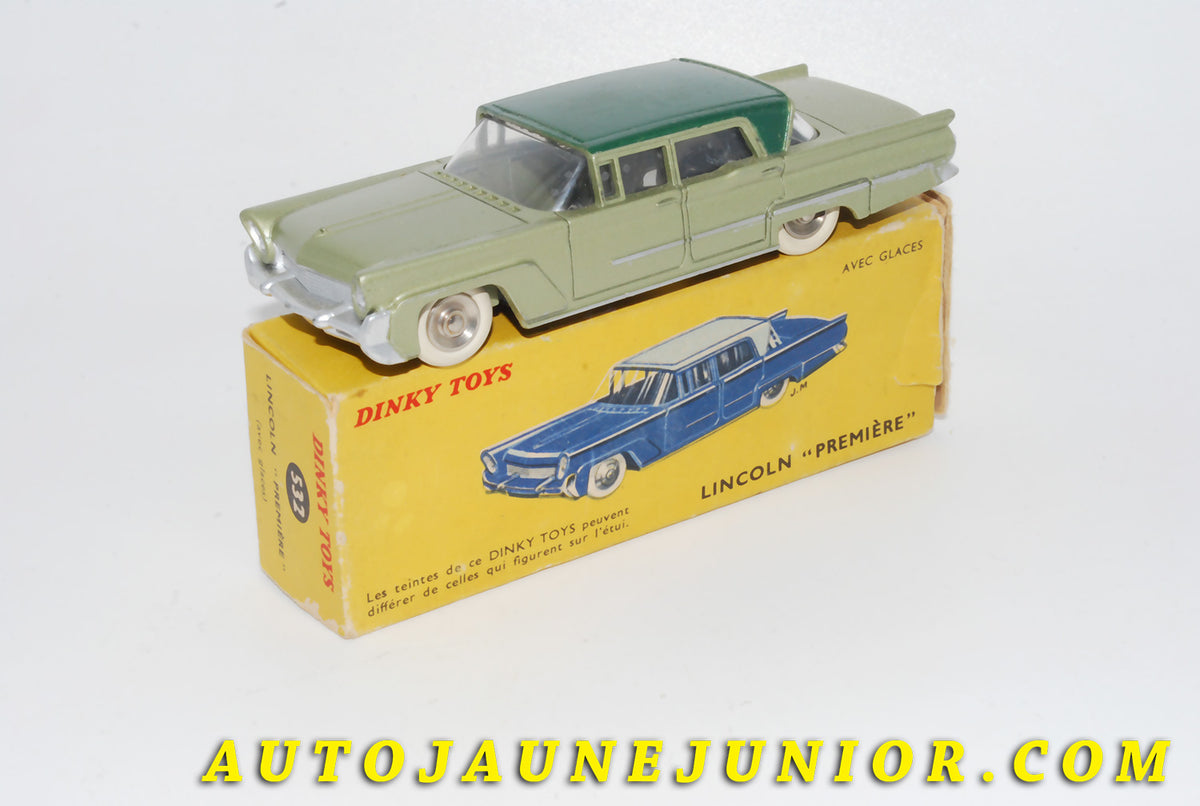 Le #4585 - Dinky Toys - Lincoln - Première est en vente sur Auto Jaune Junior ! Découvrez nos collections de diecast Dinky-Toys, Corgi, Corgi-Toys, Solido, Norev… Découvrez notre magasin physique , AutoJaune Paris, ouvert en 1984 par Vincent Espinasse. 41 rue Cavendish, 75019 Paris. Tel : 01 42 40 61 23. Ouvert les mardi et vendredi de 13h à 19h.