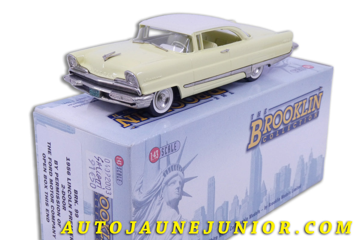 Le Brooklin Lincoln Premier - Coupé 2 portes 1956 est en vente sur Auto Jaune Junior ! Découvrez nos collections de diecast Dinky-Toys, Corgi, Corgi-Toys, Solido, Norev… AutoJaune Junior ; Retrouvez AutoJauneJunior au magasin AutoJaune Paris, ouvert en 1984 par Vincent Espinasse.