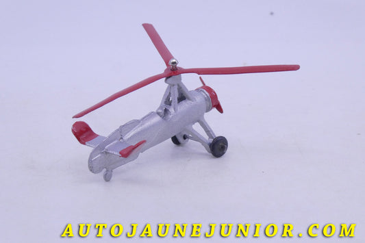 Le Dinky Toys Avion Autogiro La Cieva est en vente sur Auto Jaune Junior ! Découvrez nos collections de diecast Minialuxe, CIJ, C-I-J, JRD, J-R-D, Matchbox, Majorette… AutoJaune Junior ; AutoJauneJunior.com : LE site de partage pour les passionés de miniatures et collectionneurs de jouets anciens !