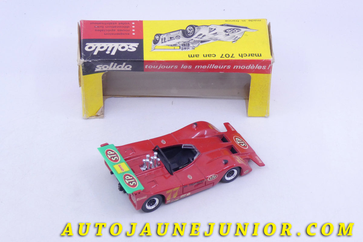 Le Solido March 707 Can Am est en vente sur Auto Jaune Junior ! Découvrez nos collections de diecast Minialuxe, CIJ, C-I-J, JRD, J-R-D, Matchbox, Majorette… AutoJaune Junior ; AutoJauneJunior.com : LE site de partage pour les passionés de miniatures et collectionneurs de jouets anciens !