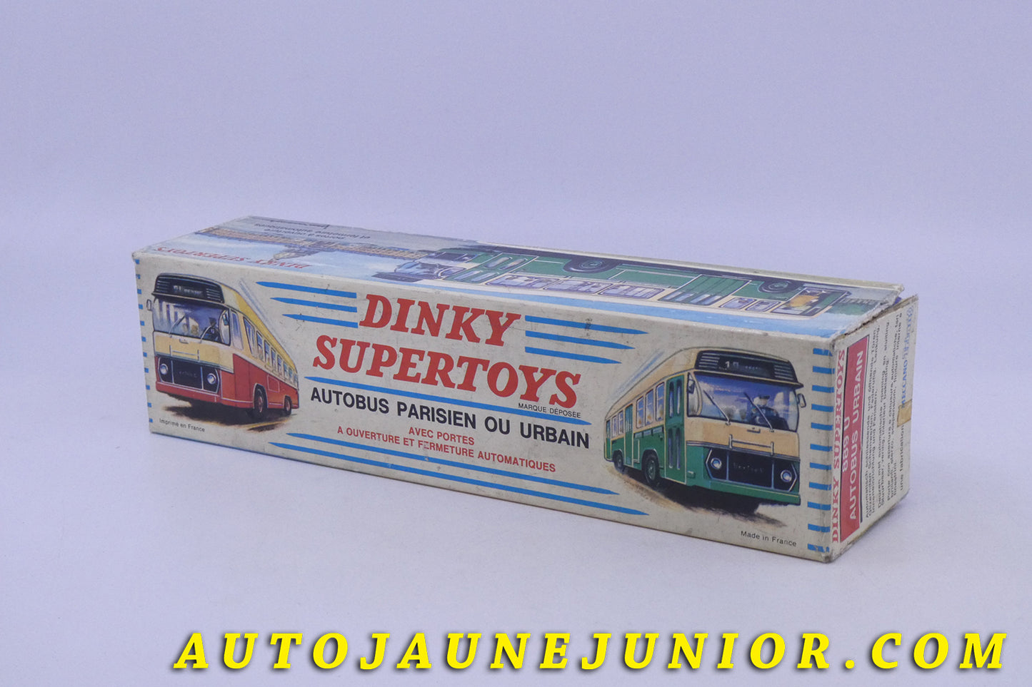 Le Dinky Toys Berliet Autobus Parisien est en vente sur Auto Jaune Junior ! Découvrez nos collections de diecast Minialuxe, CIJ, C-I-J, JRD, J-R-D, Matchbox, Majorette… AutoJaune Junior ; AutoJauneJunior.com : LE site de partage pour les passionés de miniatures et collectionneurs de jouets anciens !