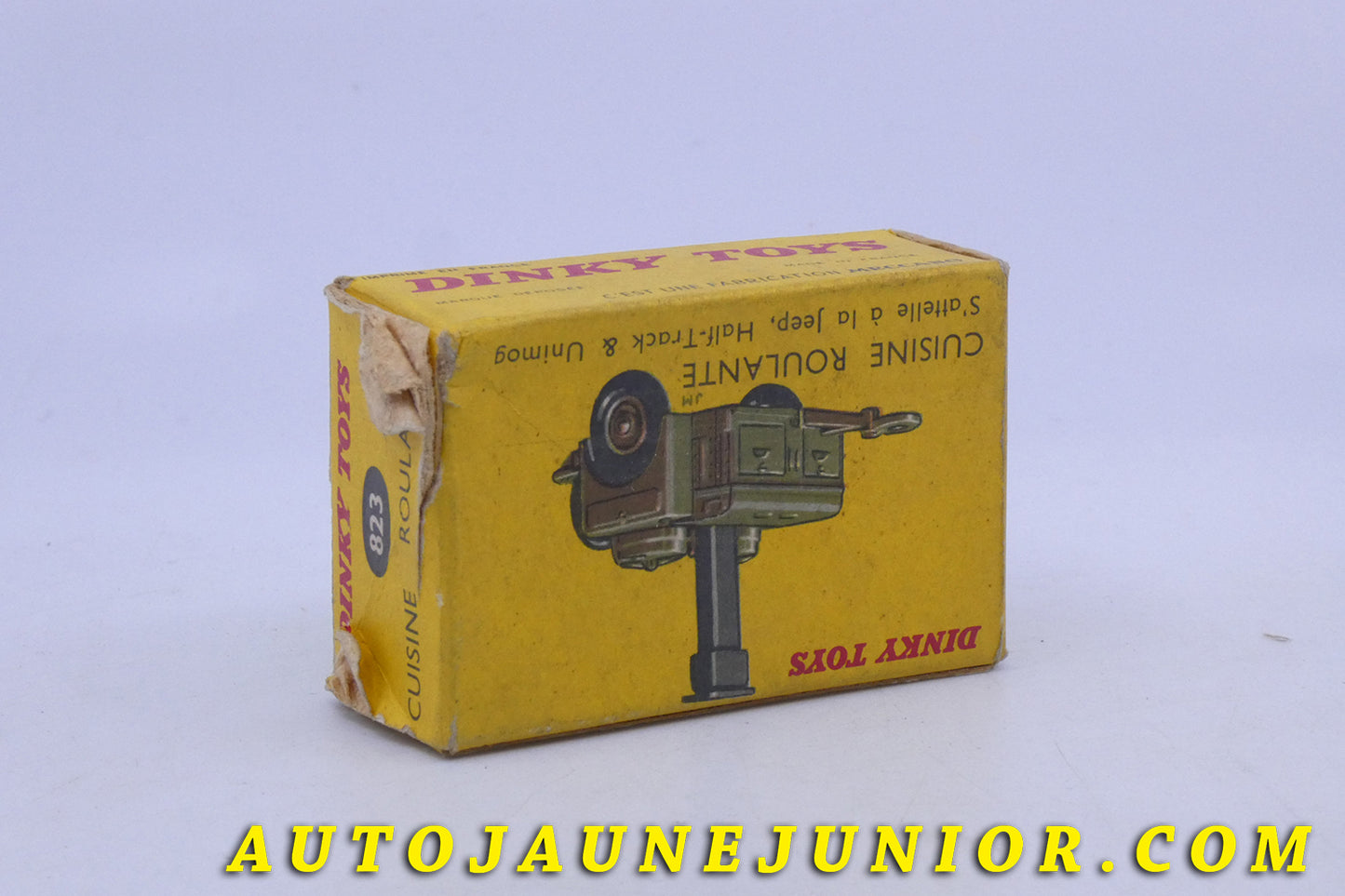 Le Dinky Toys Remorque Cuisine Marion est en vente sur Auto Jaune Junior ! Découvrez nos collections de diecast Minialuxe, CIJ, C-I-J, JRD, J-R-D, Matchbox, Majorette… AutoJaune Junior ; AutoJauneJunior.com : LE site de partage pour les passionés de miniatures et collectionneurs de jouets anciens !