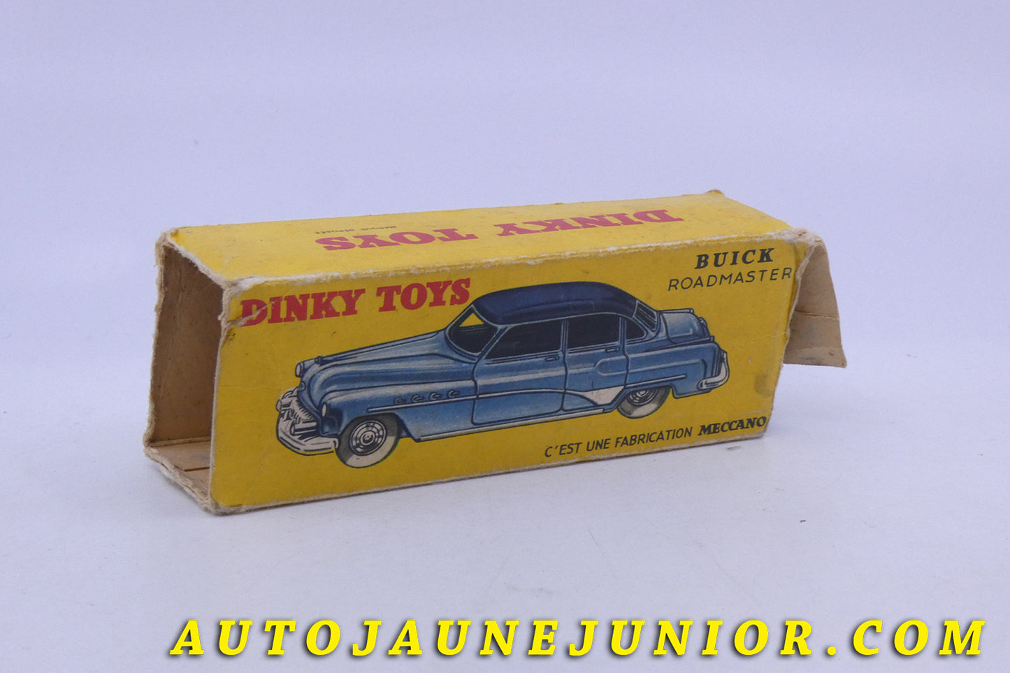 Le Dinky Toys Buick Roadmaster est en vente sur Auto Jaune Junior ! Découvrez nos collections de diecast Minialuxe, CIJ, C-I-J, JRD, J-R-D, Matchbox, Majorette… AutoJaune Junior ; AutoJauneJunior.com : LE site de partage pour les passionés de miniatures et collectionneurs de jouets anciens !
