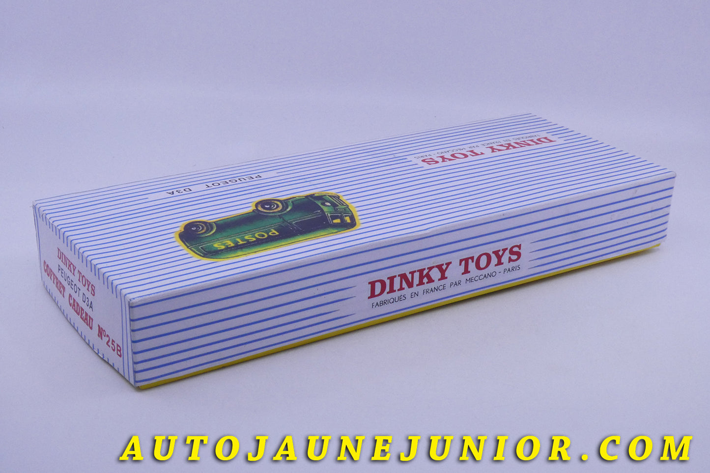 Le Dinky Toys Peugeot Fourgon D3A Postes -Boite "Repro" est en vente sur Auto Jaune Junior ! Découvrez nos collections de diecast Minialuxe, CIJ, C-I-J, JRD, J-R-D, Matchbox, Majorette… AutoJaune Junior ; AutoJauneJunior.com : LE site de partage pour les passionés de miniatures et collectionneurs de jouets anciens !