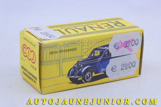 Le C-I-J Renault Dauphinoise 300Kg PTT- Boite "repro" est en vente sur Auto Jaune Junior ! Découvrez nos collections de diecast Minialuxe, CIJ, C-I-J, JRD, J-R-D, Matchbox, Majorette… AutoJaune Junior ; AutoJauneJunior.com : LE site de partage pour les passionés de miniatures et collectionneurs de jouets anciens !