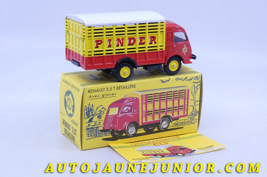 Le Atlas Renault 2,5T Bétaillère Pinder (Edition limité - 1500 Ex) est en vente sur Auto Jaune Junior ! Découvrez nos collections de diecast Minialuxe, CIJ, C-I-J, JRD, J-R-D, Matchbox, Majorette… AutoJaune Junior ; AutoJauneJunior.com : LE site de partage pour les passionés de miniatures et collectionneurs de jouets anciens !