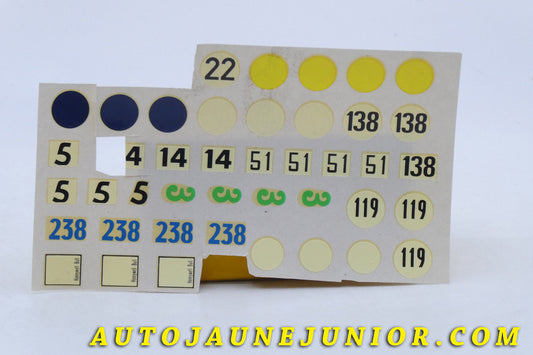 Le Objet divers Document Planche de décalques est en vente sur Auto Jaune Junior ! Découvrez nos collections de diecast Minialuxe, CIJ, C-I-J, JRD, J-R-D, Matchbox, Majorette… AutoJaune Junior ; AutoJauneJunior.com : LE site de partage pour les passionés de miniatures et collectionneurs de jouets anciens !