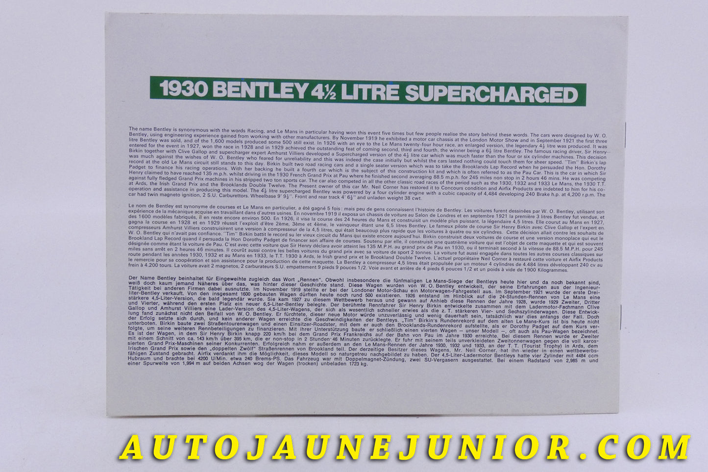 Le Autre Fabriquant Document Notice de montage est en vente sur Auto Jaune Junior ! Découvrez nos collections de diecast Minialuxe, CIJ, C-I-J, JRD, J-R-D, Matchbox, Majorette… AutoJaune Junior ; AutoJauneJunior.com : LE site de partage pour les passionés de miniatures et collectionneurs de jouets anciens !
