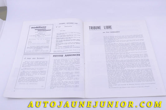 Le Magazine Modélisme Modélisme Numéro 61 est en vente sur Auto Jaune Junior ! Découvrez nos collections de diecast Minialuxe, CIJ, C-I-J, JRD, J-R-D, Matchbox, Majorette… AutoJaune Junior ; AutoJauneJunior.com : LE site de partage pour les passionés de miniatures et collectionneurs de jouets anciens !