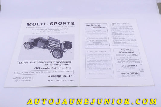 Le Magazine Modélisme Modélisme Numéro 63 est en vente sur Auto Jaune Junior ! Découvrez nos collections de diecast Minialuxe, CIJ, C-I-J, JRD, J-R-D, Matchbox, Majorette… AutoJaune Junior ; AutoJauneJunior.com : LE site de partage pour les passionés de miniatures et collectionneurs de jouets anciens !
