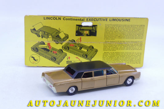 Le Corgi Toys Lincoln Continental limousine executive est en vente sur Auto Jaune Junior ! Découvrez nos collections de diecast Minialuxe, CIJ, C-I-J, JRD, J-R-D, Matchbox, Majorette… AutoJaune Junior ; AutoJauneJunior.com : LE site de partage pour les passionés de miniatures et collectionneurs de jouets anciens !