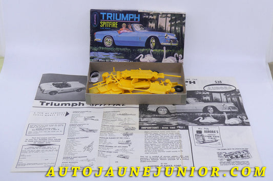 Le AURORA Triumph Spitfire cabiolet est en vente sur Auto Jaune Junior ! Découvrez nos collections de diecast Minialuxe, CIJ, C-I-J, JRD, J-R-D, Matchbox, Majorette… AutoJaune Junior ; AutoJauneJunior.com : LE site de partage pour les passionés de miniatures et collectionneurs de jouets anciens !