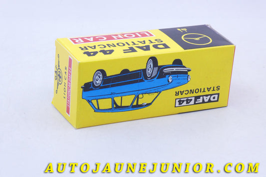 Le Lion Car DAF Daf44 est en vente sur Auto Jaune Junior ! Découvrez nos collections de diecast Minialuxe, CIJ, C-I-J, JRD, J-R-D, Matchbox, Majorette… AutoJaune Junior ; AutoJauneJunior.com : LE site de partage pour les passionés de miniatures et collectionneurs de jouets anciens !