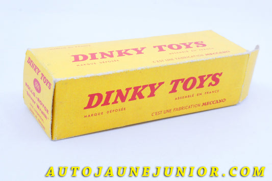 Le #3991 - Dinky Toys - Rolls Royce - Silver Wraith Boite vide est en vente sur Auto Jaune Junior ! Découvrez nos collections de diecast Minialuxe, CIJ, C-I-J, JRD, J-R-D, Matchbox, Majorette… AutoJauneJunior.com : le site de vente en ligne et de partage pour les passionés de miniatures et collectionneurs de jouets anciens ! Des centaines de modèles en vente, et des nouveautés mises en ligne chaque jour à 21h00 !