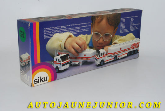Le #4217 - Siku - Mercedes - Camion Mercedes Cabine SK - L Pavillon Europcab - Semi remorque Citerne "TOPAS" est en vente sur Auto Jaune Junior ! Découvrez nos collections de diecast Minialuxe, CIJ, C-I-J, JRD, J-R-D, Matchbox, Majorette… AutoJauneJunior.com : le site de vente en ligne et de partage pour les passionés de miniatures et collectionneurs de jouets anciens ! Des centaines de modèles en vente, et des nouveautés mises en ligne chaque jour à 21h00 !