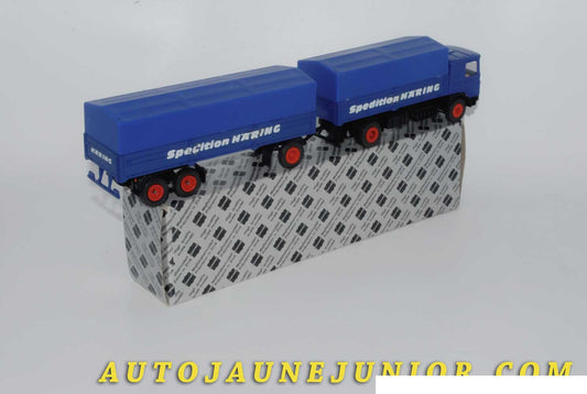 Le #4225 - Conrad - Man - Man F90 Semi-remorque bâché "Spédition Häring" est en vente sur Auto Jaune Junior ! Découvrez nos collections de diecast Minialuxe, CIJ, C-I-J, JRD, J-R-D, Matchbox, Majorette… AutoJauneJunior.com : le site de vente en ligne et de partage pour les passionés de miniatures et collectionneurs de jouets anciens ! Des centaines de modèles en vente, et des nouveautés mises en ligne chaque jour à 21h00 !