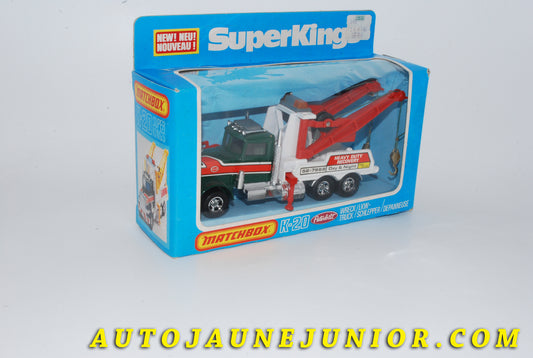 Le #4254 - Matchbox by Lesney - Peterbilt - Dépanneuse Wreck Truck est en vente sur Auto Jaune Junior ! Découvrez nos collections de diecast Minialuxe, CIJ, C-I-J, JRD, J-R-D, Matchbox, Majorette… AutoJauneJunior.com : le site de vente en ligne et de partage pour les passionés de miniatures et collectionneurs de jouets anciens ! Des centaines de modèles en vente, et des nouveautés mises en ligne chaque jour à 21h00 !