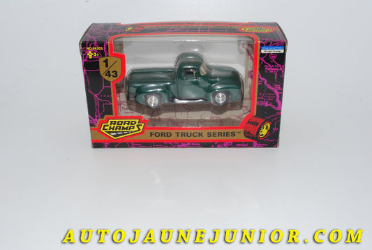 Le #4259 - Road Champ - Ford - Ford F-100 Pickup est en vente sur Auto Jaune Junior ! Découvrez nos collections de diecast Minialuxe, CIJ, C-I-J, JRD, J-R-D, Matchbox, Majorette… AutoJauneJunior.com : le site de vente en ligne et de partage pour les passionés de miniatures et collectionneurs de jouets anciens ! Des centaines de modèles en vente, et des nouveautés mises en ligne chaque jour à 21h00 !