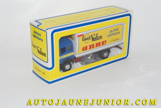 Le #4274 - LBS - Eligor - Mercedes - 1748 Porteur Fourgon "Louez Valem" est en vente sur Auto Jaune Junior ! Découvrez nos collections de diecast Minialuxe, CIJ, C-I-J, JRD, J-R-D, Matchbox, Majorette… AutoJauneJunior.com : le site de vente en ligne et de partage pour les passionés de miniatures et collectionneurs de jouets anciens ! Des centaines de modèles en vente, et des nouveautés mises en ligne chaque jour à 21h00 !