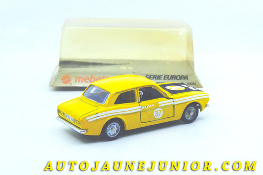 Le #4349 - Mebetoy by Mattel - Ford - Escort Mexico Rallye n°37 (très peu fréquentes, version intermédiaire) est en vente sur Auto Jaune Junior ! Découvrez nos collections de diecast Minialuxe, CIJ, C-I-J, JRD, J-R-D, Matchbox, Majorette… AutoJauneJunior.com : le site de vente en ligne et de partage pour les passionés de miniatures et collectionneurs de jouets anciens ! Des centaines de modèles en vente, et des nouveautés mises en ligne chaque jour à 21h00 !