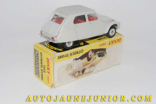 Le #4515 - Dinky Toys - Citroën - Dyane est en vente sur Auto Jaune Junior ! Découvrez nos collections de diecast Minialuxe, CIJ, C-I-J, JRD, J-R-D, Matchbox, Majorette… AutoJauneJunior.com : le site de vente en ligne et de partage pour les passionés de miniatures et collectionneurs de jouets anciens ! Des centaines de modèles en vente, et des nouveautés mises en ligne chaque jour à 21h00 !