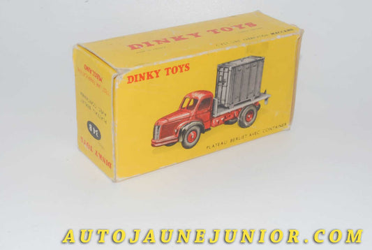 Le #4616 - Dinky Toys - Berliet - Plateau Berliet avec Container est en vente sur Auto Jaune Junior ! Découvrez nos collections de diecast Minialuxe, CIJ, C-I-J, JRD, J-R-D, Matchbox, Majorette… AutoJauneJunior.com : le site de vente en ligne et de partage pour les passionés de miniatures et collectionneurs de jouets anciens ! Des centaines de modèles en vente, et des nouveautés mises en ligne chaque jour à 21h00 !