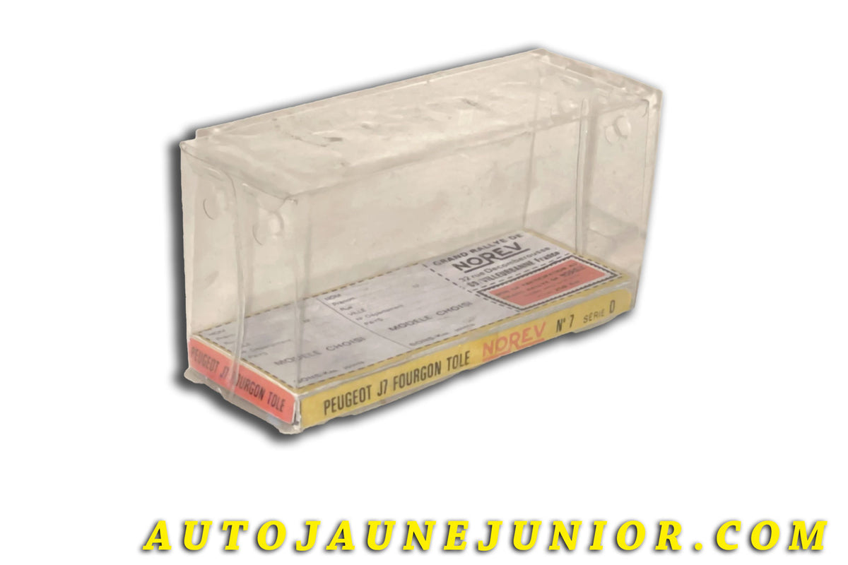 Le Norev Peugeot J7 Fourgon Tôlé (Boite Repro) est en vente sur Auto Jaune Junior ! Découvrez nos collections de diecast Minialuxe, CIJ, C-I-J, JRD, J-R-D, Matchbox, Majorette… AutoJaune Junior ; AutoJauneJunior.com : LE site de partage pour les passionés de miniatures et collectionneurs de jouets anciens !
