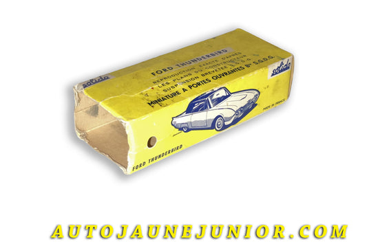 Le Solido Ford Thunbderbird 1963 est en vente sur Auto Jaune Junior ! Découvrez nos collections de diecast Minialuxe, CIJ, C-I-J, JRD, J-R-D, Matchbox, Majorette… AutoJaune Junior ; AutoJauneJunior.com : LE site de partage pour les passionés de miniatures et collectionneurs de jouets anciens !