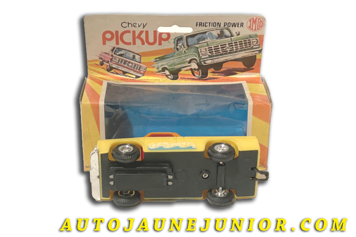 Le Imco Chevy Pick-Up à Friction est en vente sur Auto Jaune Junior ! Découvrez nos collections de diecast Minialuxe, CIJ, C-I-J, JRD, J-R-D, Matchbox, Majorette… AutoJaune Junior ; AutoJauneJunior.com : LE site de partage pour les passionés de miniatures et collectionneurs de jouets anciens !
