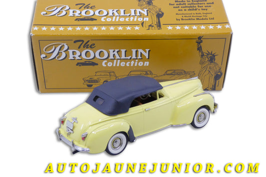 Le Brooklin Chrysler New Yorker Convertible 1941 #85 est en vente sur Auto Jaune Junior ! Découvrez nos collections de diecast Minialuxe, CIJ, C-I-J, JRD, J-R-D, Matchbox, Majorette… AutoJaune Junior ; AutoJauneJunior.com : LE site de partage pour les passionés de miniatures et collectionneurs de jouets anciens !