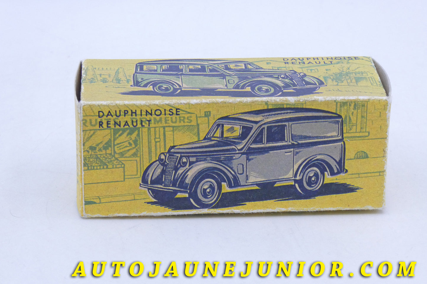 Le C-I-J Renault Dauphinoise 300Kg - Boite "repro" est en vente sur Auto Jaune Junior ! Découvrez nos collections de diecast Tekno, Politoys, Mebetoys, Mercury, Joal, Diapet, Märklin, TootsieToys.AutoJaune Junior ; Vous avez le même jouet ? Profitez de notre expertise pour vous accompagner dans la vente de vos modèles ou votre collection ! Nous achetons tous lots de miniatures ! Contactez nous !