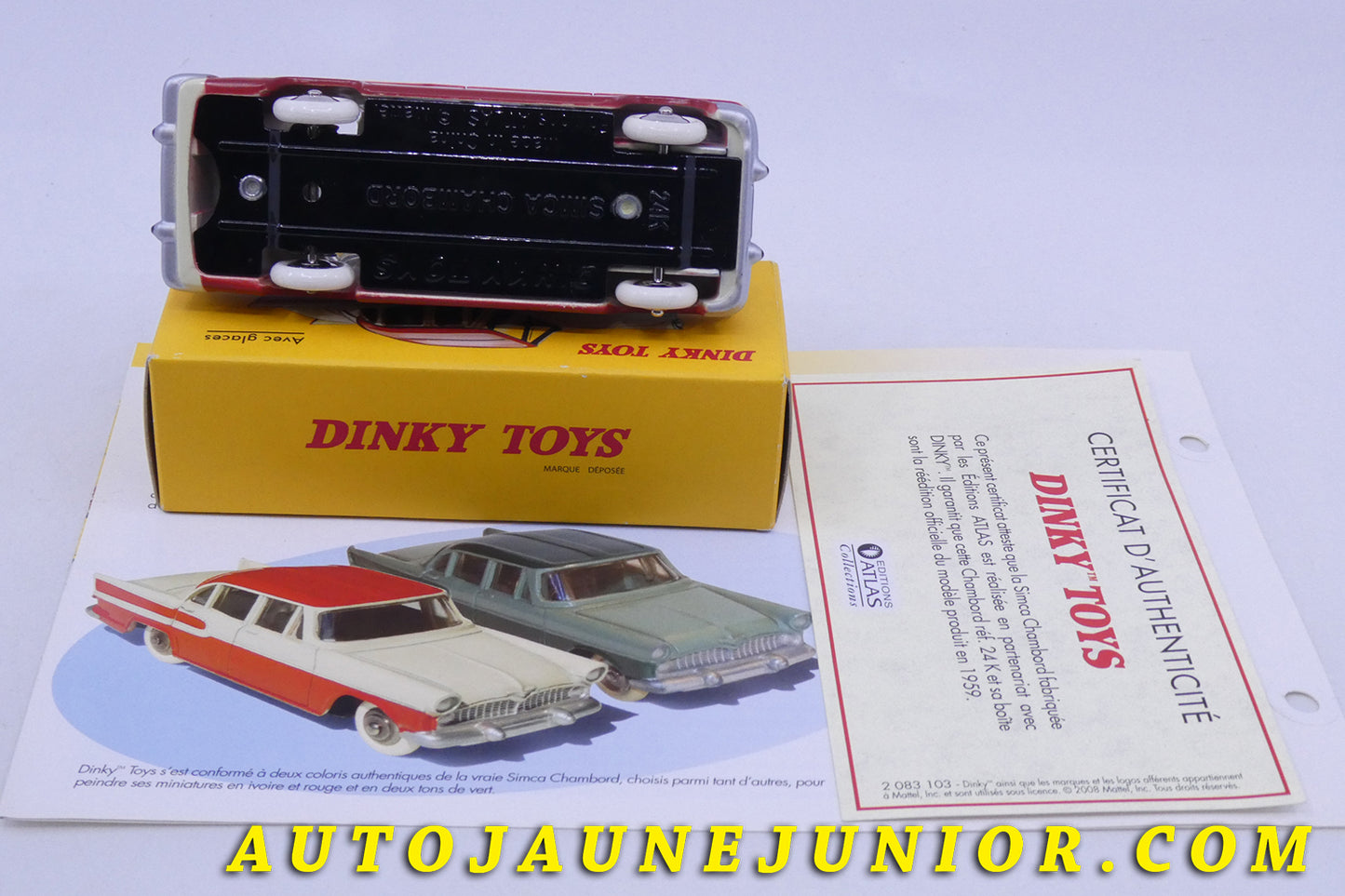 Le Atlas Simca Chambord est en vente sur Auto Jaune Junior ! Découvrez nos collections de diecast Tekno, Politoys, Mebetoys, Mercury, Joal, Diapet, Märklin, TootsieToys.AutoJaune Junior ; Vous avez le même jouet ? Profitez de notre expertise pour vous accompagner dans la vente de vos modèles ou votre collection ! Nous achetons tous lots de miniatures ! Contactez nous !