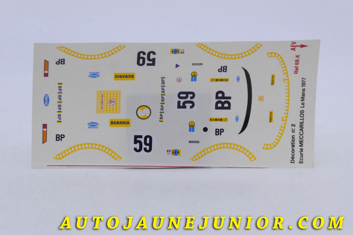 Le Objet divers Document Planche de décalques est en vente sur Auto Jaune Junior ! Découvrez nos collections de diecast Tekno, Politoys, Mebetoys, Mercury, Joal, Diapet, Märklin, TootsieToys.AutoJaune Junior ; Vous avez le même jouet ? Profitez de notre expertise pour vous accompagner dans la vente de vos modèles ou votre collection ! Nous achetons tous lots de miniatures ! Contactez nous !