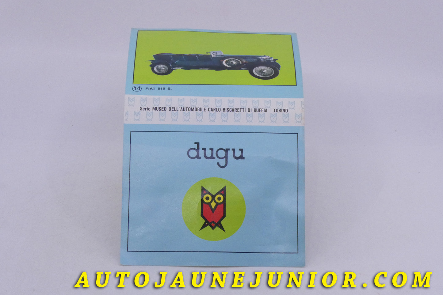 Le Dugu Document Dépliant publicitaire est en vente sur Auto Jaune Junior ! Découvrez nos collections de diecast Tekno, Politoys, Mebetoys, Mercury, Joal, Diapet, Märklin, TootsieToys.AutoJaune Junior ; Vous avez le même jouet ? Profitez de notre expertise pour vous accompagner dans la vente de vos modèles ou votre collection ! Nous achetons tous lots de miniatures ! Contactez nous !