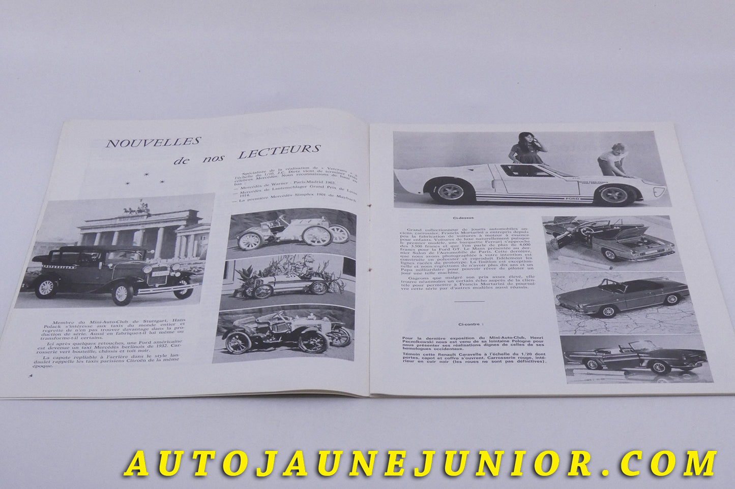 Le Magazine Mod§les réduits Modélisme est en vente sur Auto Jaune Junior ! Découvrez nos collections de diecast Tekno, Politoys, Mebetoys, Mercury, Joal, Diapet, Märklin, TootsieToys.AutoJaune Junior ; Vous avez le même jouet ? Profitez de notre expertise pour vous accompagner dans la vente de vos modèles ou votre collection ! Nous achetons tous lots de miniatures ! Contactez nous !