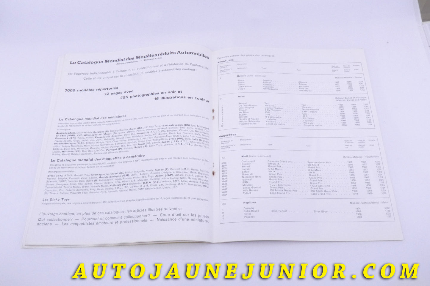 Le Magazine Modélisme Modélisme Numéro 53 est en vente sur Auto Jaune Junior ! Découvrez nos collections de diecast Tekno, Politoys, Mebetoys, Mercury, Joal, Diapet, Märklin, TootsieToys.AutoJaune Junior ; Vous avez le même jouet ? Profitez de notre expertise pour vous accompagner dans la vente de vos modèles ou votre collection ! Nous achetons tous lots de miniatures ! Contactez nous !