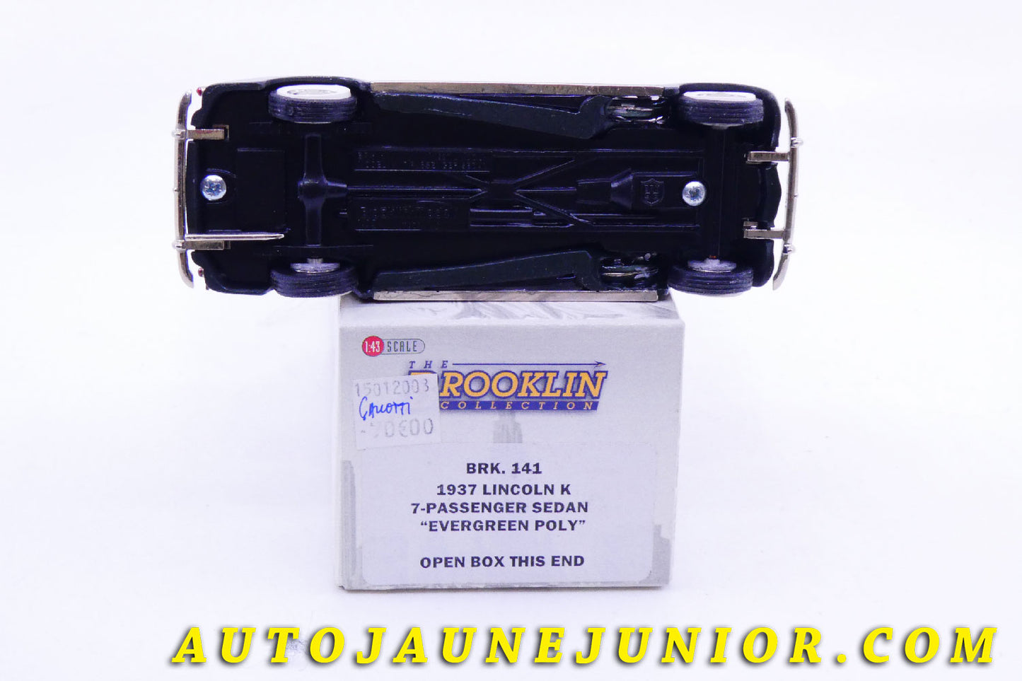 Le #2406 - Brooklin - Lincoln - K- 1937 - Sedan 7 passagers - "Evergreen Poly" est en vente sur Auto Jaune Junior ! Tekno, Politoys, Mebetoys, Mercury, Joal, Diapet, Märklin, TootsieToys.Vous avez le même jouet ? Profitez de notre expertise pour vous accompagner dans la vente de vos modèles ou votre collection ! Nous achetons tous lots de miniatures ! Contactez nous ! contact@autojaunejunior.com.