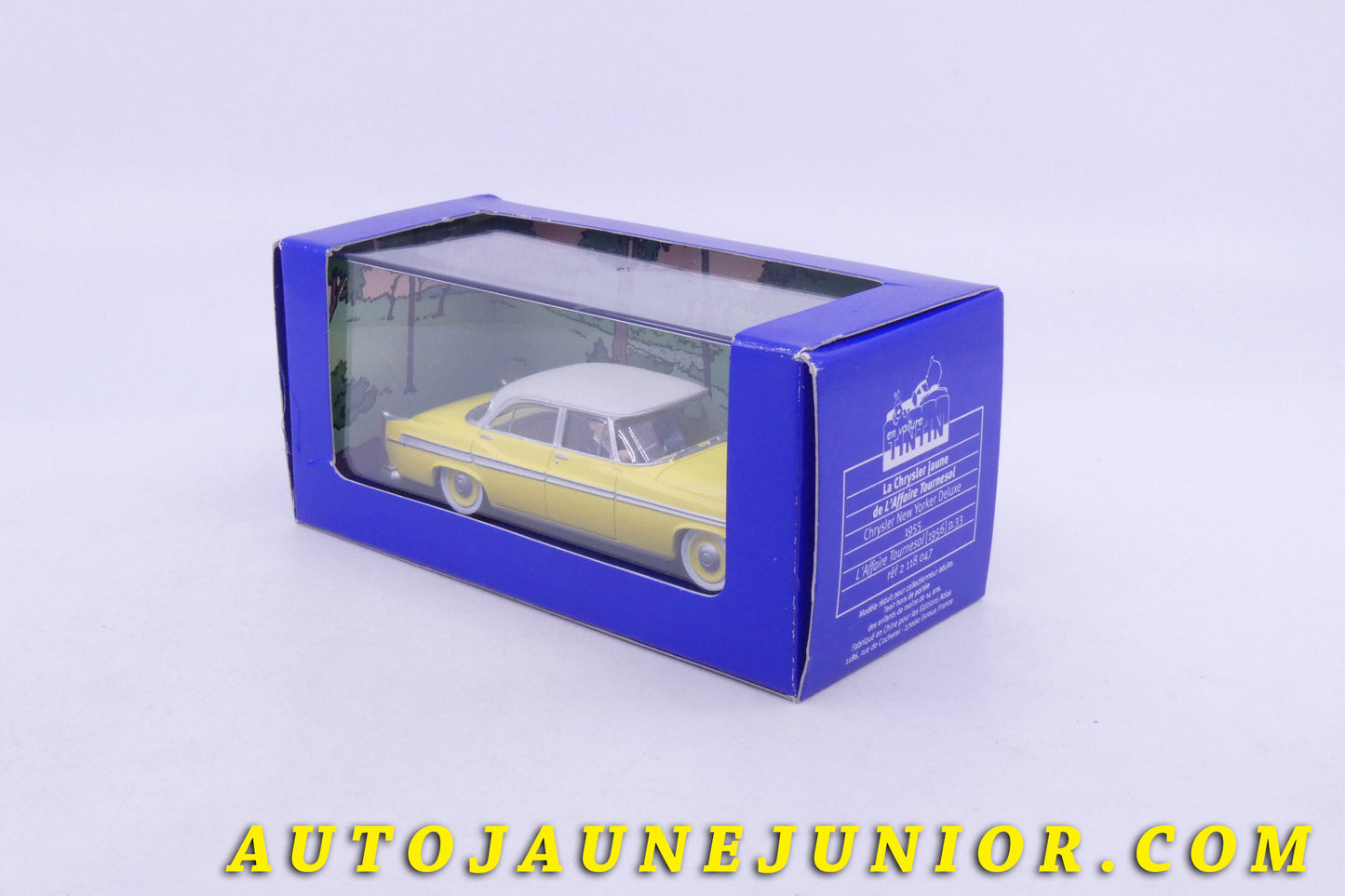 Le Atlas Chrysler New Yorker - L'affaire Tournesol est en vente sur Auto Jaune Junior ! Découvrez nos collections de diecast Tekno, Politoys, Mebetoys, Mercury, Joal, Diapet, Märklin, TootsieToys.AutoJaune Junior ; Vous avez le même jouet ? Profitez de notre expertise pour vous accompagner dans la vente de vos modèles ou votre collection ! Nous achetons tous lots de miniatures ! Contactez nous !