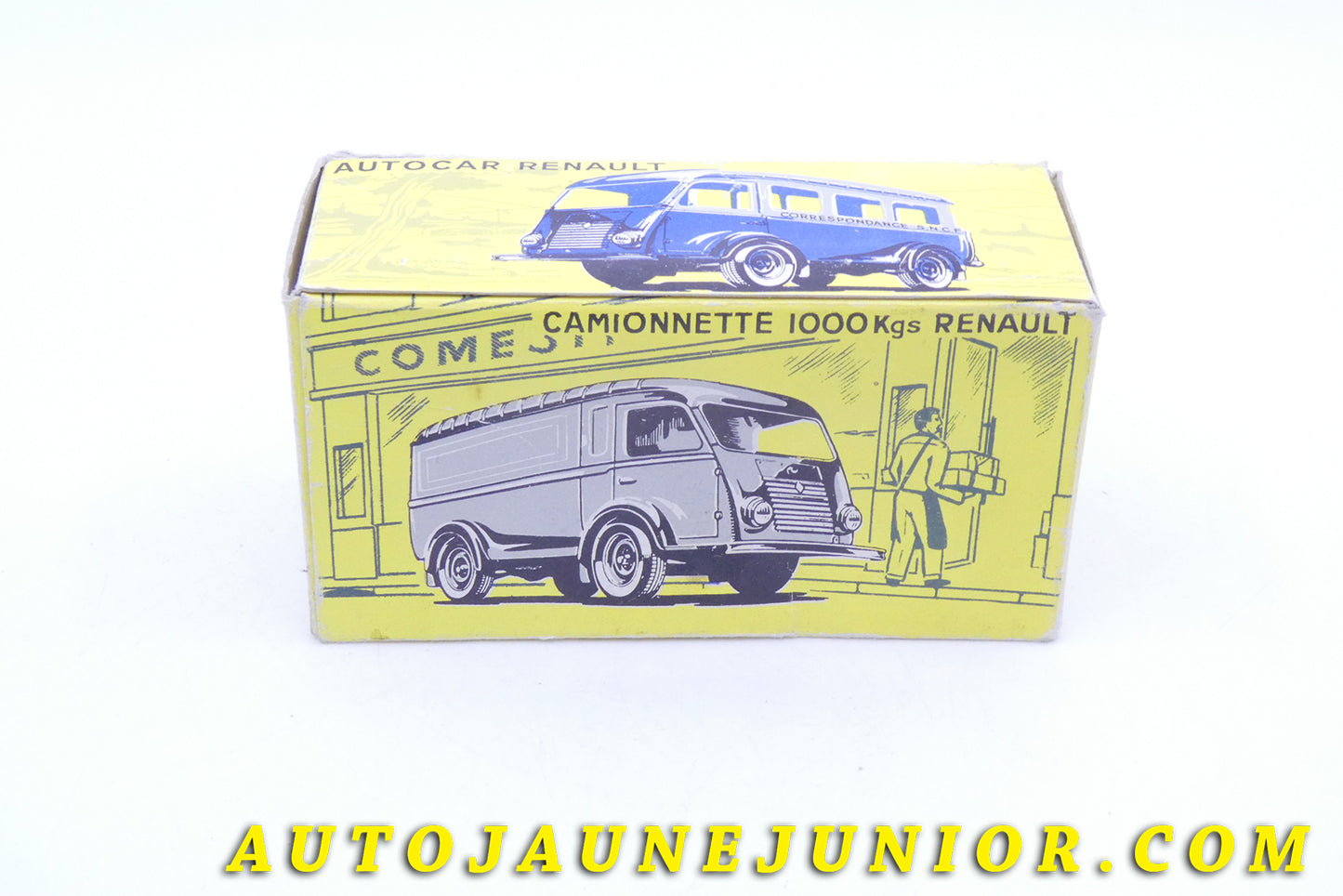 Le #3953 - C-I-J - Renault - 1000Kgs fourgon police est en vente sur Auto Jaune Junior ! Tekno, Politoys, Mebetoys, Mercury, Joal, Diapet, Märklin, TootsieToys.Vous avez le même jouet ? Profitez de notre expertise pour vous accompagner dans la vente de vos modèles ou votre collection ! Nous achetons tous lots de miniatures ! Contactez nous ! contact@autojaunejunior.com.
