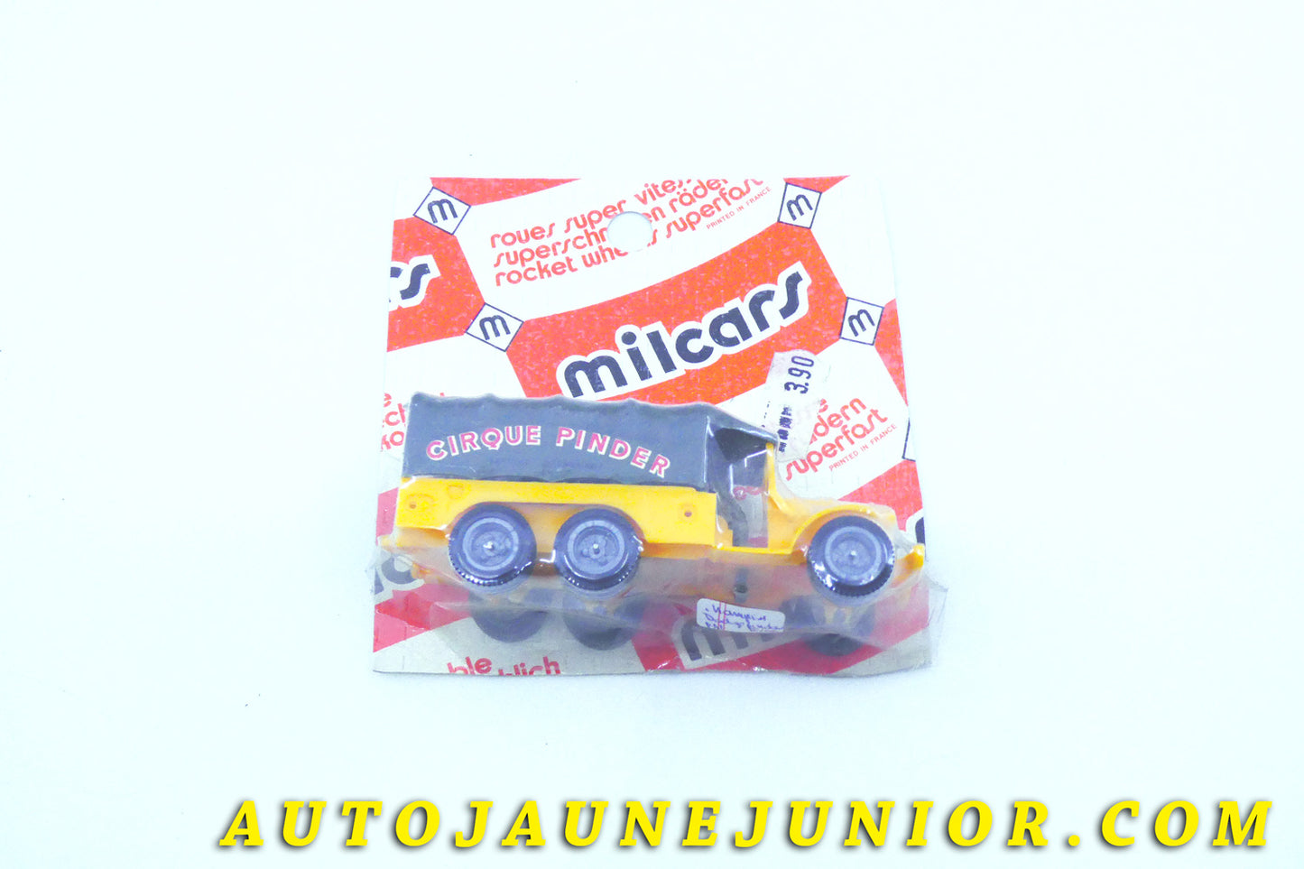 Le #4327 - Champion by Milcars - Dodge - 6x6 bâché Cirque Pinder est en vente sur Auto Jaune Junior ! Tekno, Politoys, Mebetoys, Mercury, Joal, Diapet, Märklin, TootsieToys.Vous avez le même jouet ? Profitez de notre expertise pour vous accompagner dans la vente de vos modèles ou votre collection ! Nous achetons tous lots de miniatures ! Contactez nous ! contact@autojaunejunior.com.