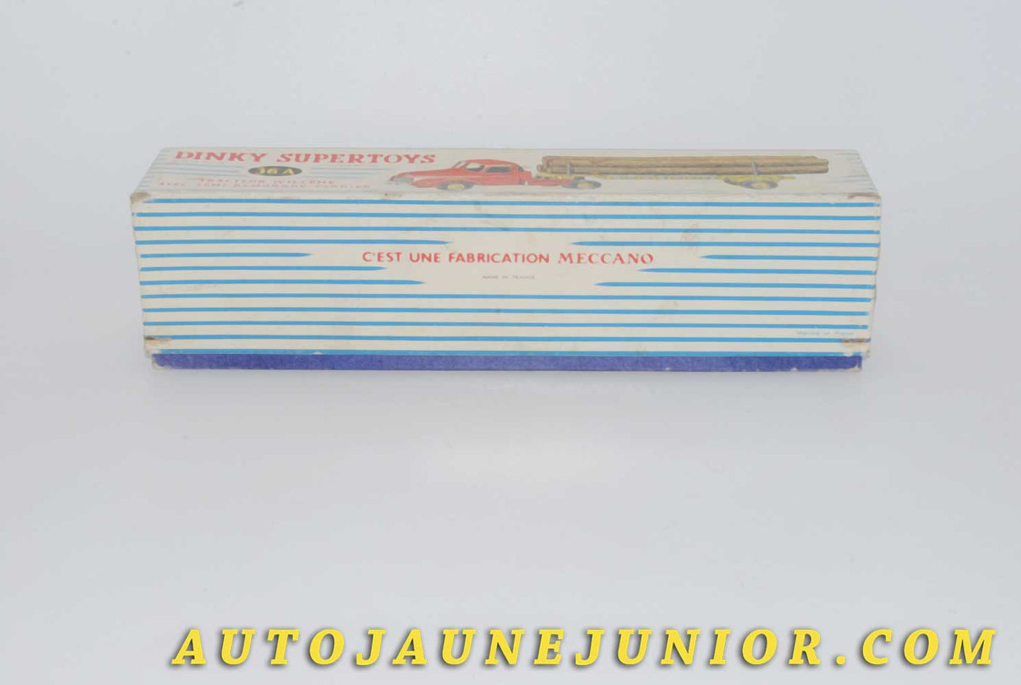 Le #4612 - Dinky Toys - Willeme - Boite vide Fardier est en vente sur Auto Jaune Junior ! Tekno, Politoys, Mebetoys, Mercury, Joal, Diapet, Märklin, TootsieToys.Vous avez le même jouet ? Profitez de notre expertise pour vous accompagner dans la vente de vos modèles ou votre collection ! Nous achetons tous lots de miniatures ! Contactez nous ! contact@autojaunejunior.com.