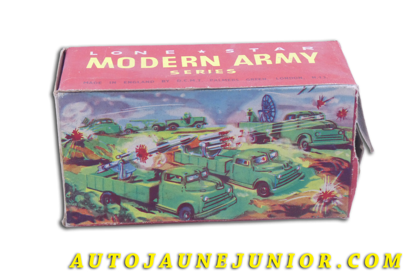 Le Lonestar Dodge Boite vide du Lance missile est en vente sur Auto Jaune Junior ! Découvrez nos collections de diecast Tekno, Politoys, Mebetoys, Mercury, Joal, Diapet, Märklin, TootsieToys.AutoJaune Junior ; Vous avez le même jouet ? Profitez de notre expertise pour vous accompagner dans la vente de vos modèles ou votre collection ! Nous achetons tous lots de miniatures ! Contactez nous !