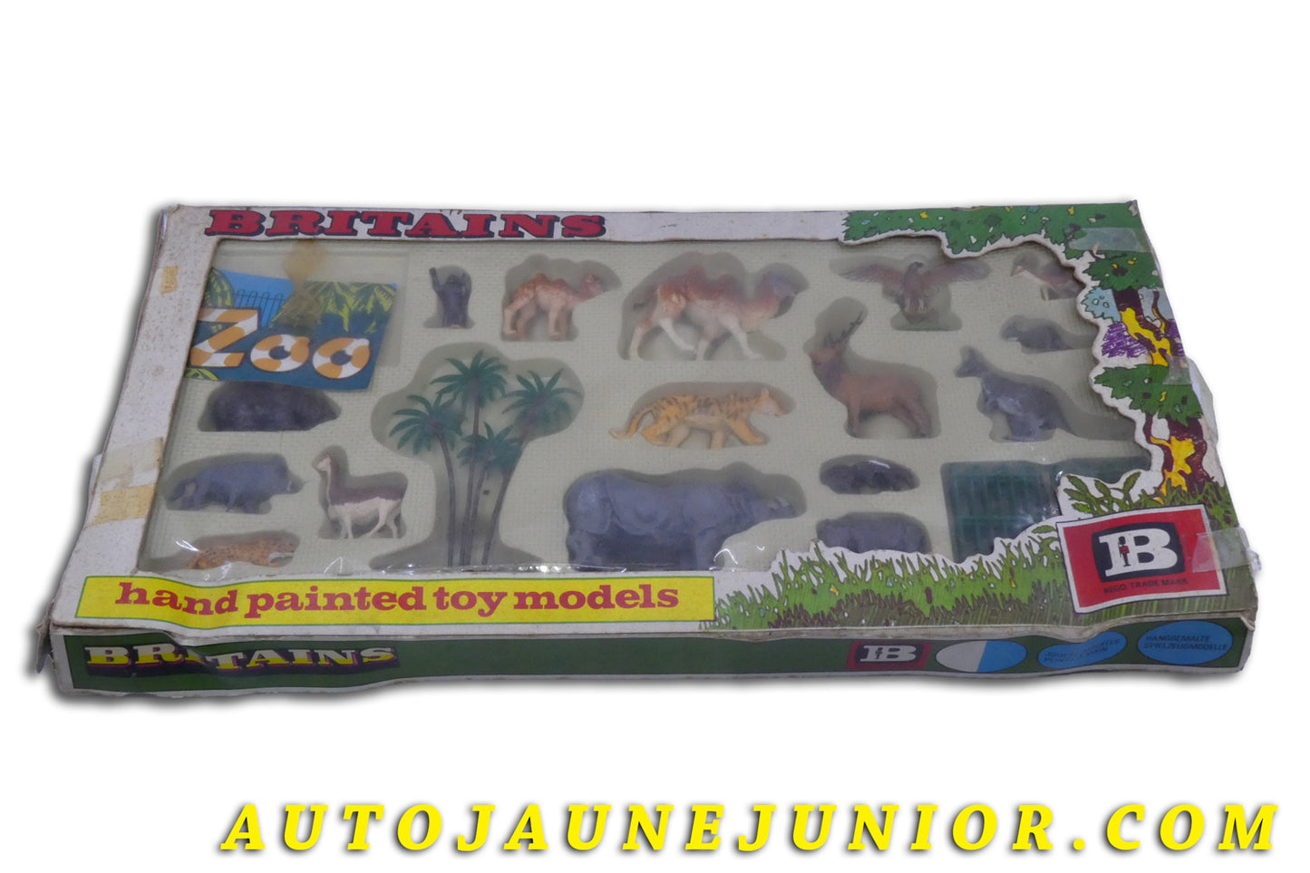 Le Britains Figurines Coffret Zoo "Peint à la main" est en vente sur Auto Jaune Junior ! Découvrez nos collections de diecast Tekno, Politoys, Mebetoys, Mercury, Joal, Diapet, Märklin, TootsieToys.AutoJaune Junior ; Vous avez le même jouet ? Profitez de notre expertise pour vous accompagner dans la vente de vos modèles ou votre collection ! Nous achetons tous lots de miniatures ! Contactez nous !